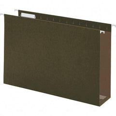 UNIVERSAL - 9-5/8 x 14-3/4", Legal, Standard Green, Hanging File Folder - 11 Point Stock, 1/3 Tab Cut Location - USA Tool & Supply