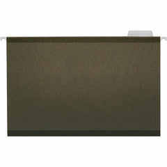 Universal One - 9-5/8 x 14-3/4", Legal, Standard Green, Hanging File Folder - 11 Point Stock, 1/5 Tab Cut Location - USA Tool & Supply
