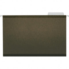Universal One - 9-5/8 x 14-3/4", Legal, Standard Green, Hanging File Folder - 11 Point Stock, 1/3 Tab Cut Location - USA Tool & Supply