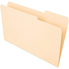 UNIVERSAL - 9-5/8 x 14-3/4", Legal, Manila, File Folders with Top Tab - 1/3 Tab Cut Location - USA Tool & Supply