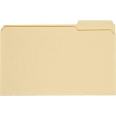 UNIVERSAL - 9-5/8 x 14-3/4", Legal, Manila, File Folders with Top Tab - 11 Point Stock, 1/3 Tab Cut Location - USA Tool & Supply
