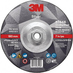 3M - Depressed-Center Wheels Wheel Diameter (Inch): 7 Wheel Thickness (Decimal Inch): 0.2500 - USA Tool & Supply