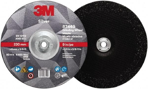 3M - Depressed-Center Wheels Wheel Diameter (Inch): 9 Wheel Thickness (Decimal Inch): 0.2500 - USA Tool & Supply
