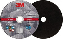 3M - 7" Ceramic Cutoff Wheel - 0.045" Thick, 7/8" Arbor, Use with Angle Grinders - USA Tool & Supply