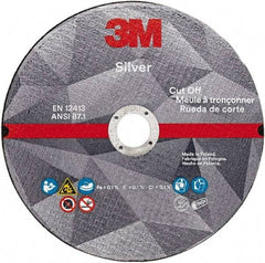 3M - 4-1/2" Ceramic Cutoff Wheel - 3/32" Thick, 7/8" Arbor, Use with Angle Grinders - USA Tool & Supply