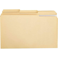 UNIVERSAL - 9-5/8 x 14-3/4", Legal, Manila, File Folders with Top Tab - 11 Point Stock, 1/3 Tab Cut Location - USA Tool & Supply