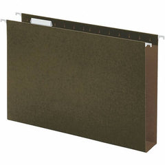 UNIVERSAL - 9-5/8 x 14-3/4", Legal, Standard Green, Hanging File Folder - 11 Point Stock, 1/5 Tab Cut Location - USA Tool & Supply