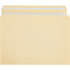 UNIVERSAL - 9-5/8 x 14-3/4", Legal, Manila, File Folders with Top Tab - 11 Point Stock, Straight Tab Cut Location - USA Tool & Supply