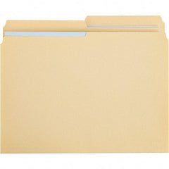 UNIVERSAL - 9-5/8 x 11-3/4", Letter Size, Manila, File Folders with Top Tab - 11 Point Stock, 1/2 Tab Cut Location - USA Tool & Supply