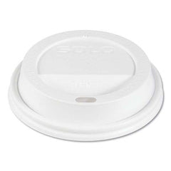 DART - Traveler Cappuccino Style Dome Lid, Fits 10 oz Cups, White, 100/Pack, 10 Packs/Carton - USA Tool & Supply