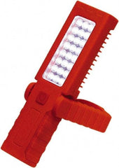 Grip-On - 4.5 Volt, 3 Watt, Cordless, LED Portable Handheld Work Light - 60 Lumens, Plastic - USA Tool & Supply