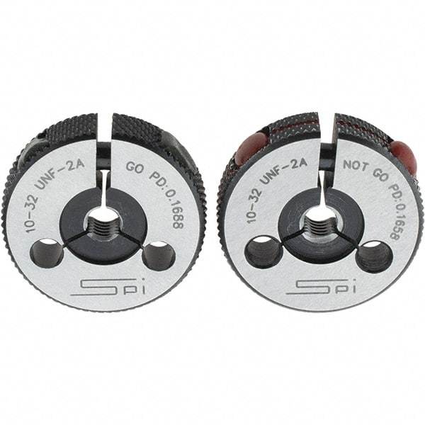 SPI - Ring Thread Go/No Gages Go/No Go: Go; No Go Thread Size: #10-32 - USA Tool & Supply