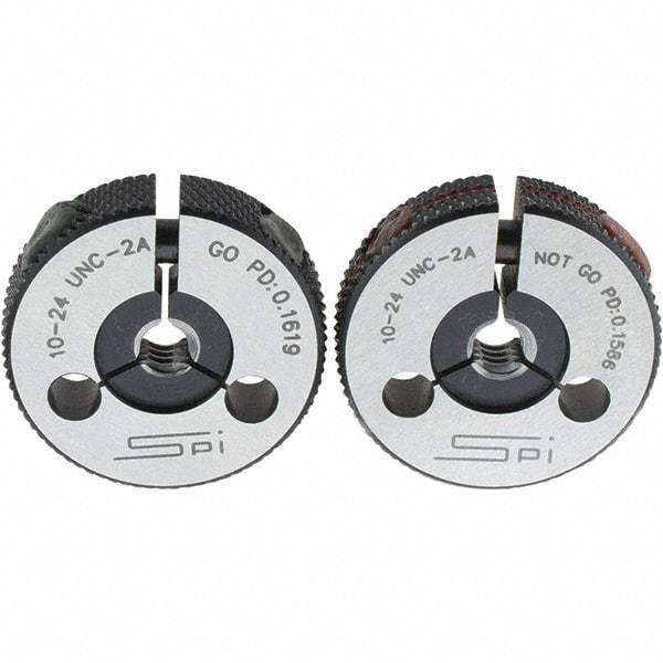 SPI - Ring Thread Go/No Gages Go/No Go: Go; No Go Thread Size: #10-24 - USA Tool & Supply