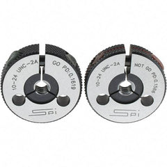 SPI - Ring Thread Go/No Gages Go/No Go: Go; No Go Thread Size: #10-24 - USA Tool & Supply