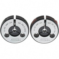 SPI - Ring Thread Go/No Gages Go/No Go: Go; No Go Thread Size: #6-40 - USA Tool & Supply