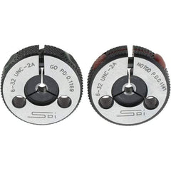 SPI - Ring Thread Go/No Gages Go/No Go: Go; No Go Thread Size: #6-32 - USA Tool & Supply