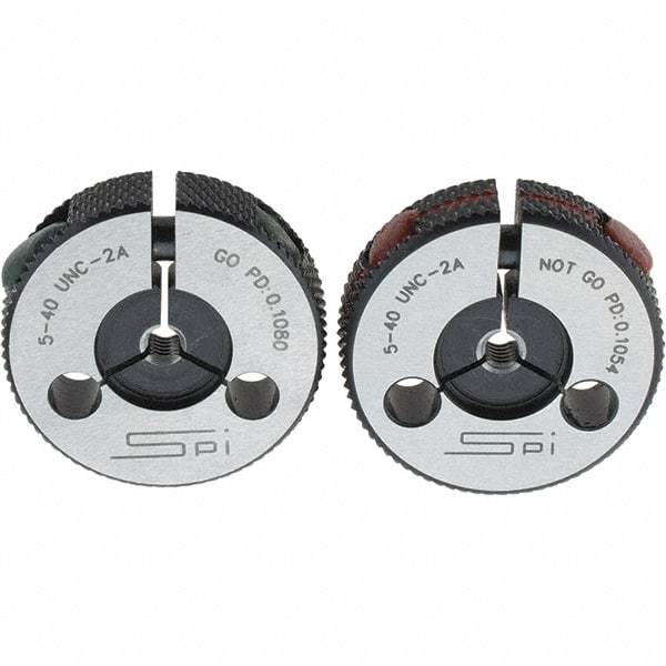 SPI - Ring Thread Go/No Gages Go/No Go: Go; No Go Thread Size: #5-40 - USA Tool & Supply