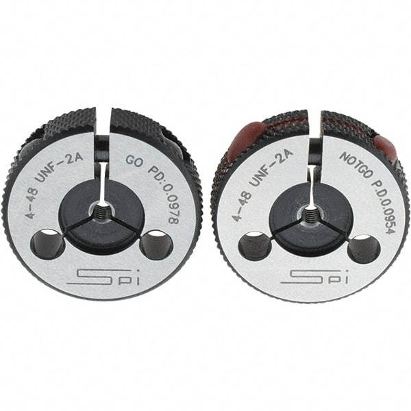 SPI - Ring Thread Go/No Gages Go/No Go: Go; No Go Thread Size: #4-48 - USA Tool & Supply