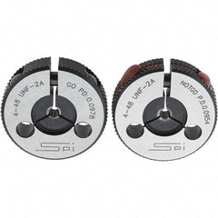 SPI - Ring Thread Go/No Gages Go/No Go: Go; No Go Thread Size: #4-48 - USA Tool & Supply