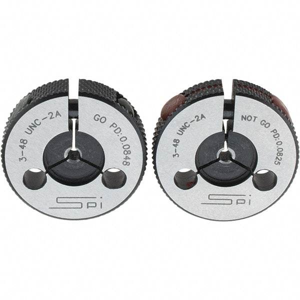 SPI - Ring Thread Go/No Gages Go/No Go: Go; No Go Thread Size: #3-48 - USA Tool & Supply