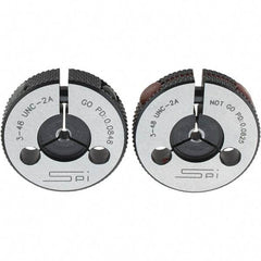 SPI - Ring Thread Go/No Gages Go/No Go: Go; No Go Thread Size: #3-48 - USA Tool & Supply