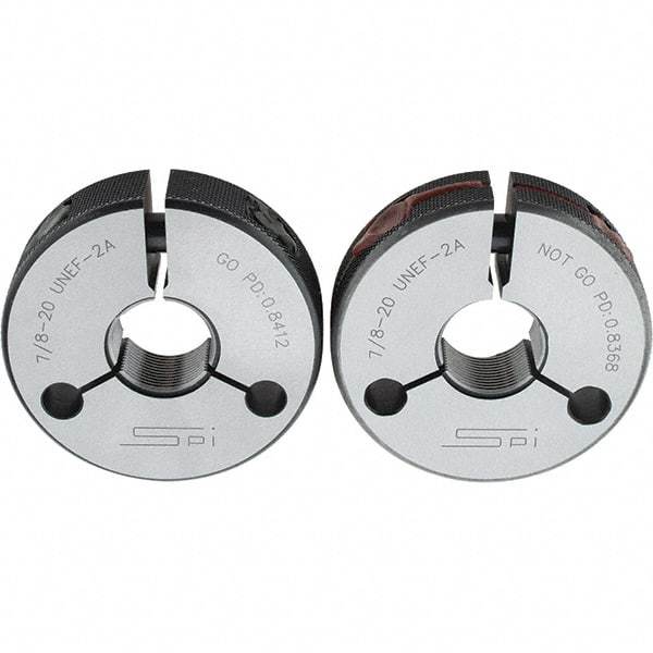 SPI - Ring Thread Go/No Gages Go/No Go: Go; No Go Thread Size: 7/8-20 - USA Tool & Supply