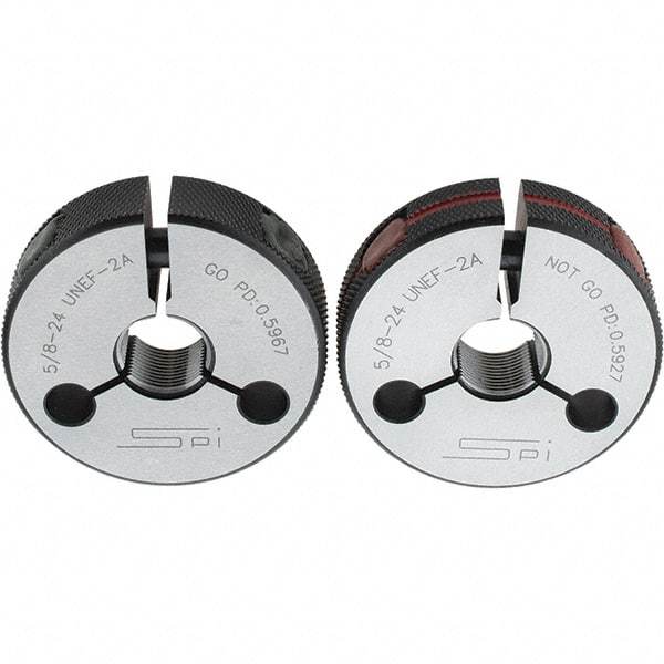 SPI - Ring Thread Go/No Gages Go/No Go: Go; No Go Thread Size: 5/8-24 - USA Tool & Supply