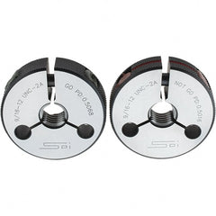 SPI - 9/16-12 Go/No Go Double Ring Thread Gage - USA Tool & Supply