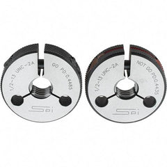 SPI - Ring Thread Go/No Gages Go/No Go: Go; No Go Thread Size: 1/2-13 - USA Tool & Supply