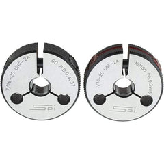 SPI - Ring Thread Go/No Gages Go/No Go: Go; No Go Thread Size: 7/16-20 - USA Tool & Supply