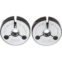 SPI - Ring Thread Go/No Gages Go/No Go: Go; No Go Thread Size: 7/16-14 - USA Tool & Supply