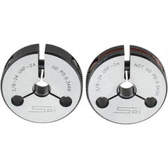 SPI - Ring Thread Go/No Gages Go/No Go: Go; No Go Thread Size: 3/8-24 - USA Tool & Supply