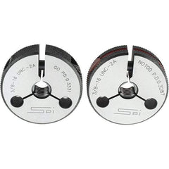 SPI - Ring Thread Go/No Gages Go/No Go: Go; No Go Thread Size: 3/8-16 - USA Tool & Supply