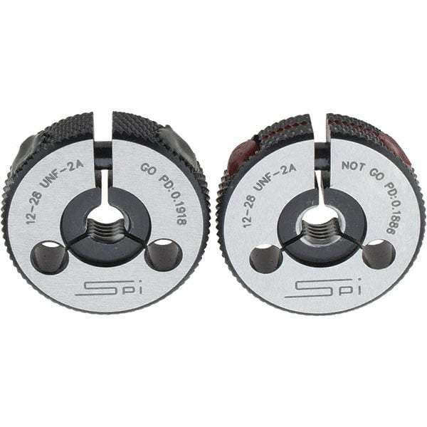 SPI - Ring Thread Go/No Gages Go/No Go: Go; No Go Thread Size: #12-28 - USA Tool & Supply