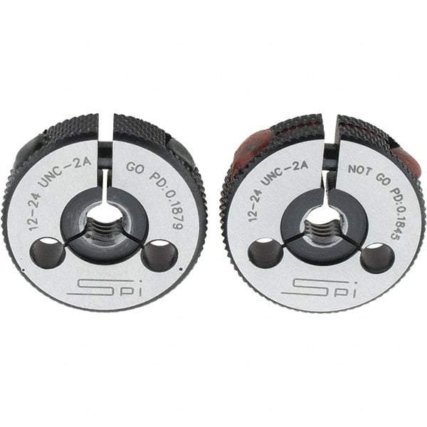 SPI - Ring Thread Go/No Gages Go/No Go: Go; No Go Thread Size: #12-24 - USA Tool & Supply