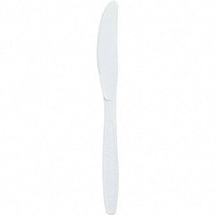 Solo - Extra Heavyweight Plastic Knives - White - USA Tool & Supply