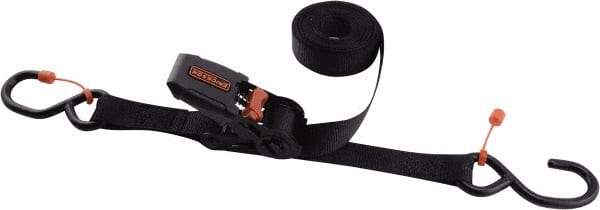 Erickson Manufacturing - 15' Long x 1" Wide, 1,300 Lb Basket Capacity, Polyester Web Sling - Black - USA Tool & Supply