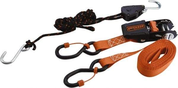 Erickson Manufacturing - 6/10' Long x 3/4" Wide, 600 Lb Basket Capacity, Polyester Web Sling - Red - USA Tool & Supply