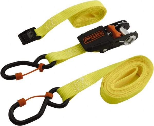 Erickson Manufacturing - 6/10' Long x 3/4" Wide, 600 Lb Basket Capacity, Polyester Web Sling - Yellow - USA Tool & Supply