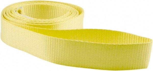 Erickson Manufacturing - 8' Long x 2" Wide, 3,200 Lb Vertical Capacity, Polyester Web Sling - 2,500 Lb Choker Capacity, Yellow - USA Tool & Supply