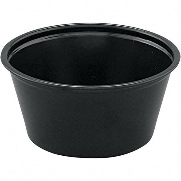 Solo - 2 oz Polystyrene Portion Cups - Black - USA Tool & Supply