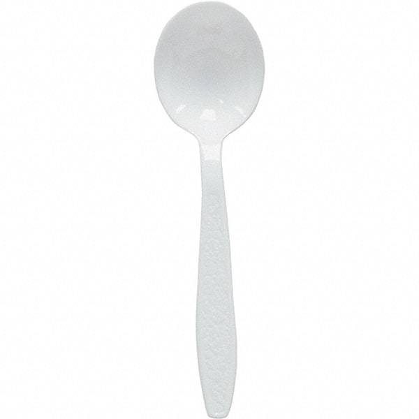 Solo - Heavyweight Polystyrene Soup Spoons - White - USA Tool & Supply