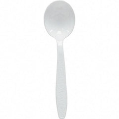 Solo - Heavyweight Polystyrene Soup Spoons - White - USA Tool & Supply