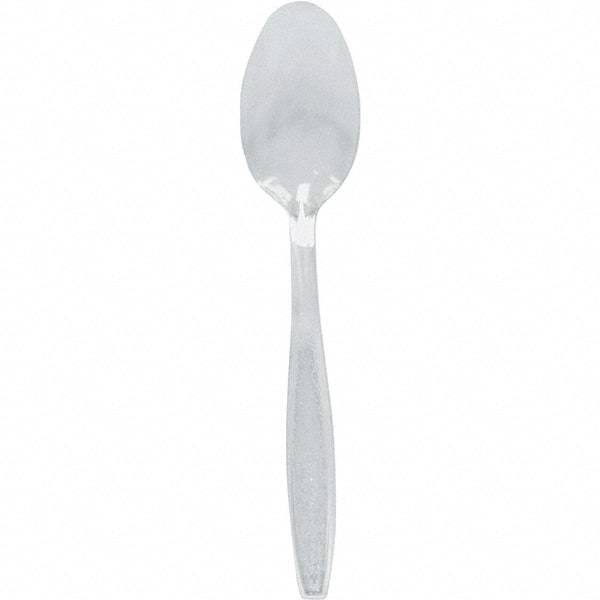 Solo - Heavyweight Plastic Teaspoons - Clear - USA Tool & Supply