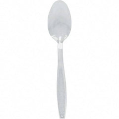 Solo - Heavyweight Plastic Teaspoons - Clear - USA Tool & Supply