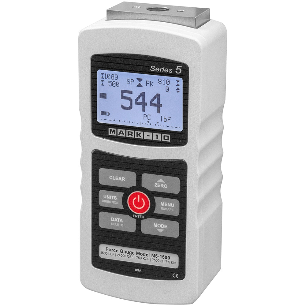 Digital Tension & Compression Force Gages; Capacity (kgf): 375.00; Capacity (ozf): 12000.00; Capacity (N): 3750.00; Capacity (lbf): 750.00; Capacity (kN): 3.75; Resolution (lbf): 0.5000; Accuracy (%): 0.1; 0.1%; Housing Material: Aluminum; Battery Type: N