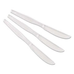 Dixie - Heavyweight Polystyrene Cutlery, Knives, Clear, 1000/Carton - USA Tool & Supply