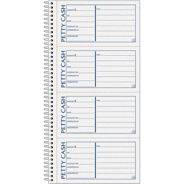 TOPS - 200 Sheet, 5-1/2 x 11", Receipt Book - Pink & White - USA Tool & Supply