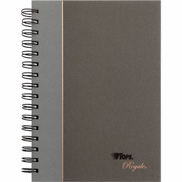 TOPS - 96 Sheet, 5-1/4 x 8 1/4", Legal/Wide (Style) Business Notebook - Black & Gray - USA Tool & Supply