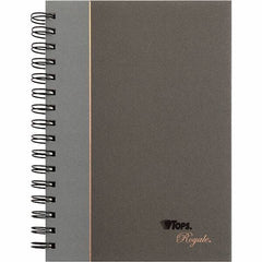 TOPS - 96 Sheet, 5-1/4 x 8 1/4", Legal/Wide (Style) Business Notebook - Black & Gray - USA Tool & Supply